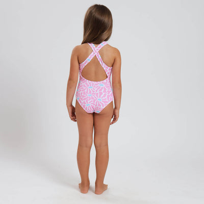 Girls One Piece - Flowers | Pink