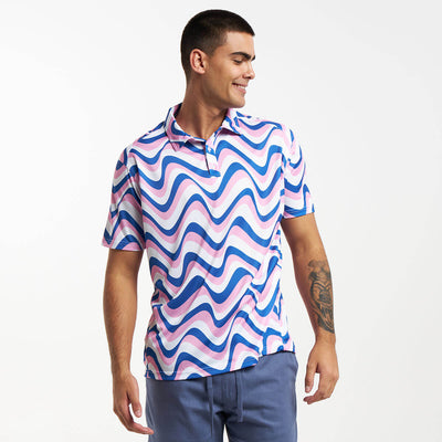 Golf Shirt - Retro Stripes | Candy