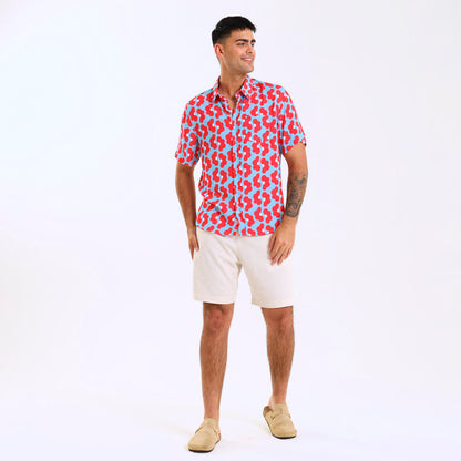 Holiday Shirt - Daisy | Coral