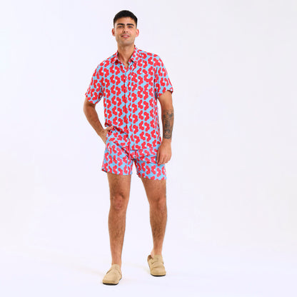 Holiday Shirt - Daisy | Coral