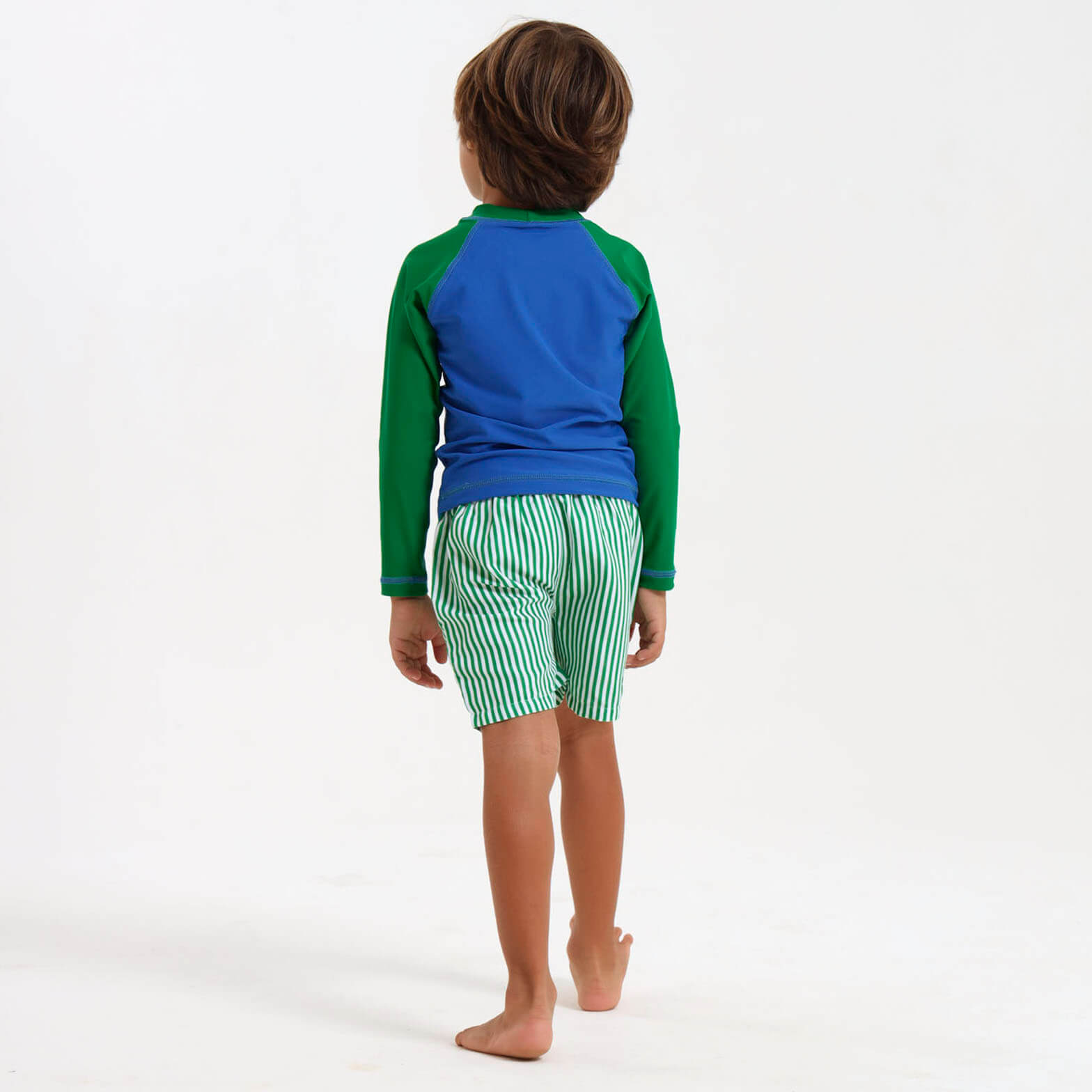 Kids Rash Vests - Solid | Green & Blue