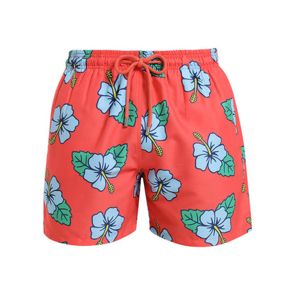 Kids Swim Shorts - Hibiscus | Orange