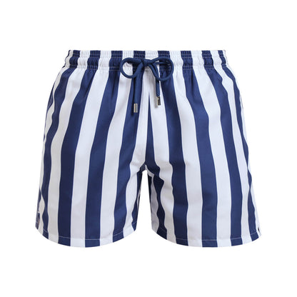 Boys Swim Shorts - Stripes | Navy