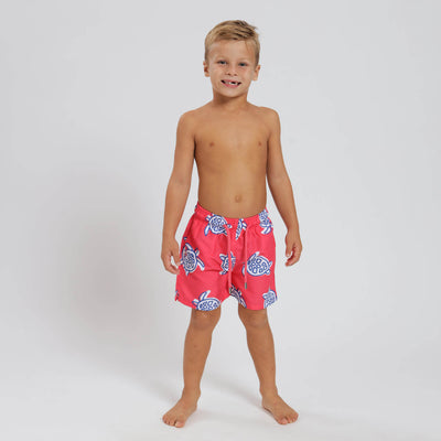 Kids Swim Shorts - Turtles | Coral