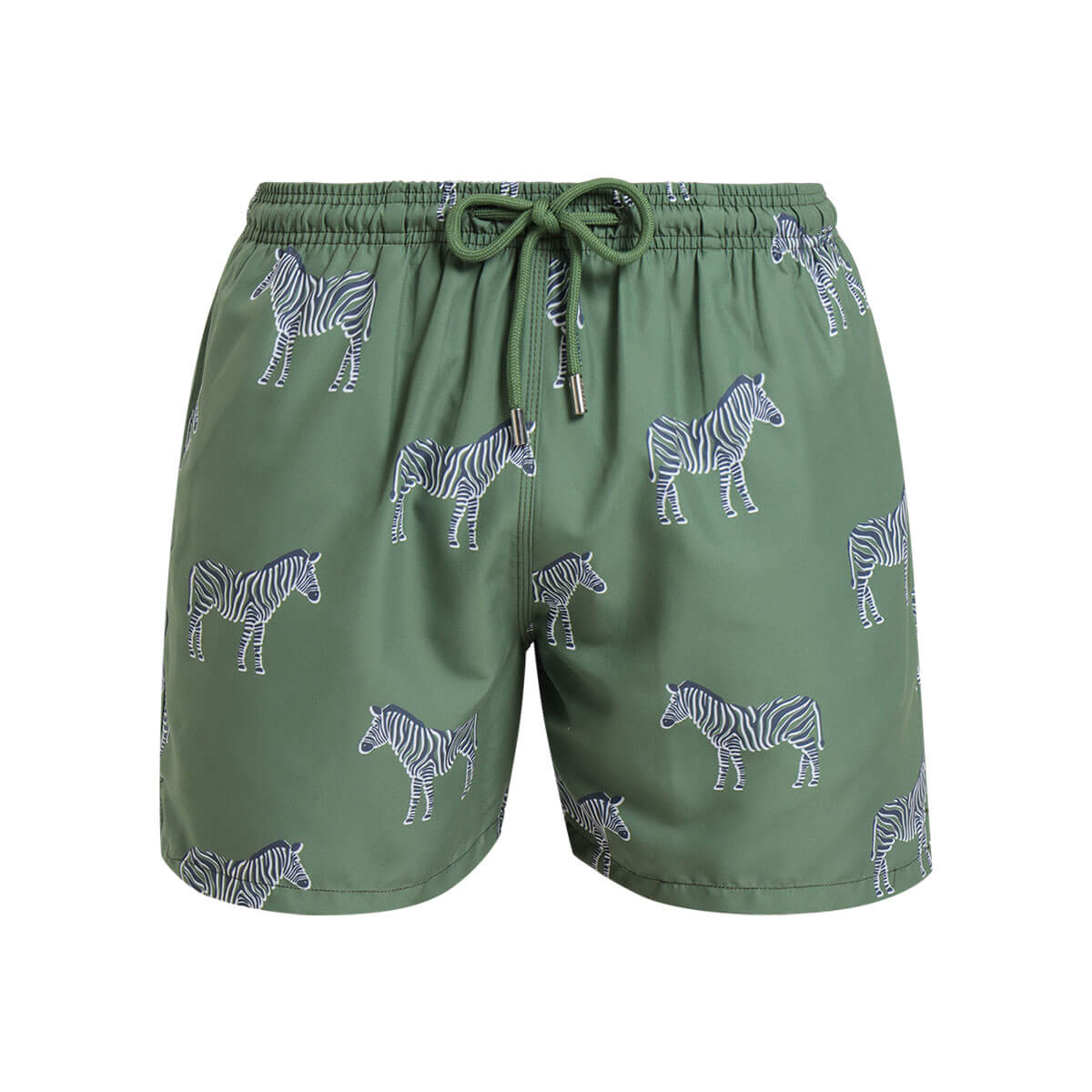 Kids Swim Shorts - Zebra | Army Green