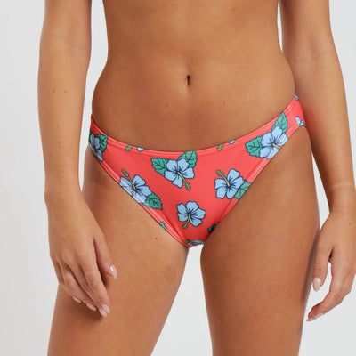 Ladies Bikini Bottoms - Hibiscus | Orange