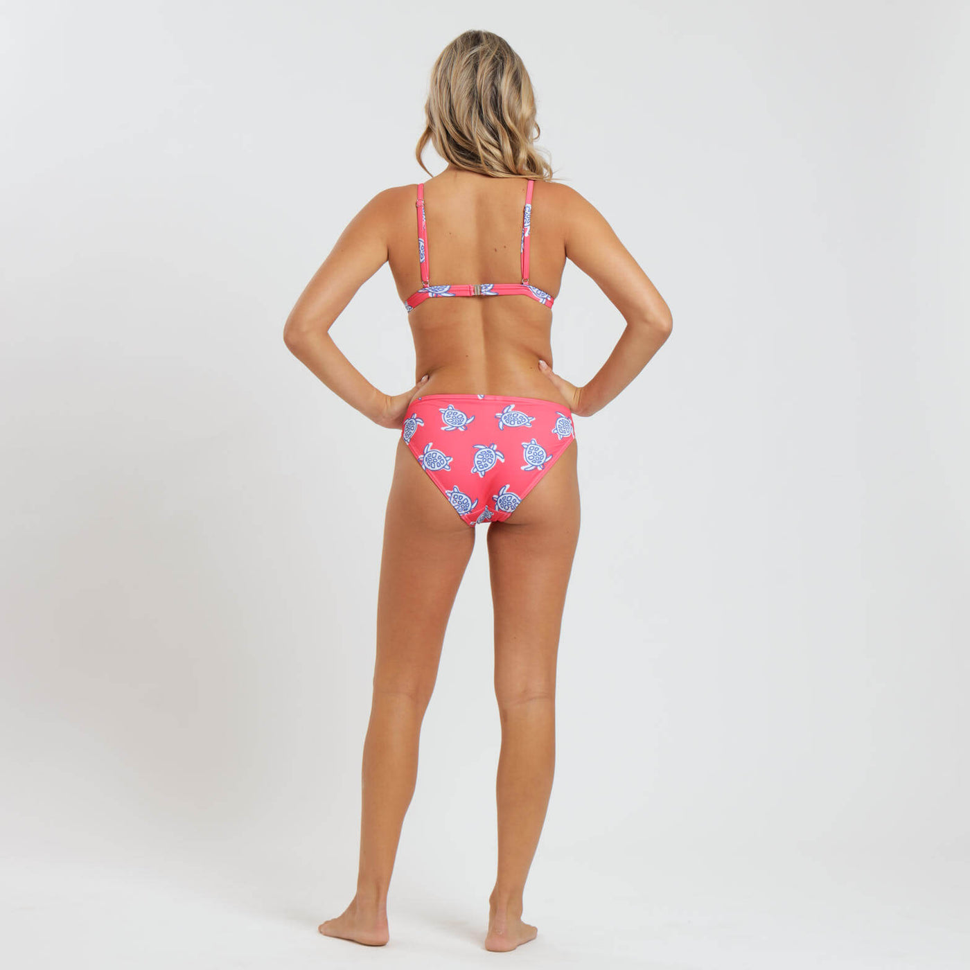 Ladies Bikini Bottoms - Turtles | Coral