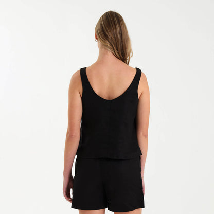 Ladies Linen - Cami | Black