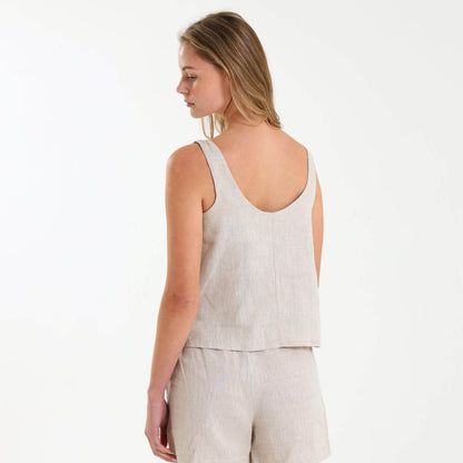Ladies Linen - Cami | Natural