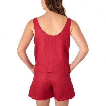 Ladies Linen - Cami | Raspberry