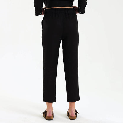 Ladies Linen - Pants | Black