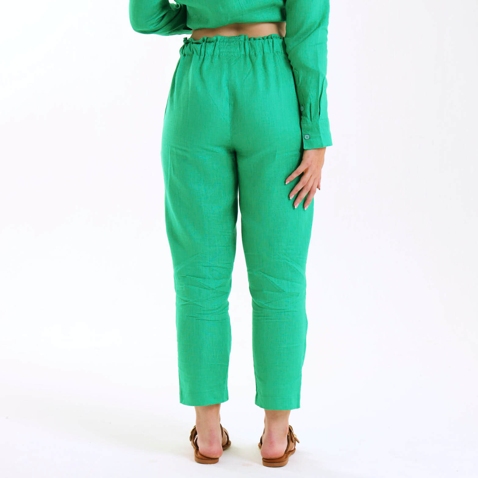 Ladies Linen - Pants | Green