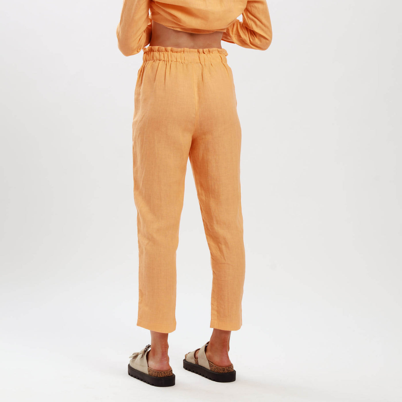 Ladies Linen - Pants | Orange