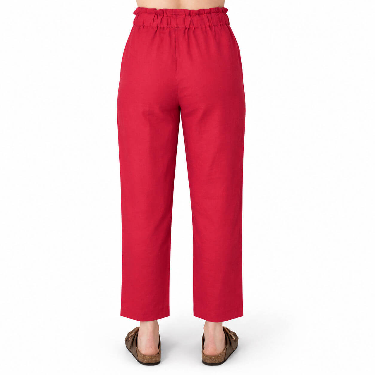 Ladies Linen - Pants | Raspberry