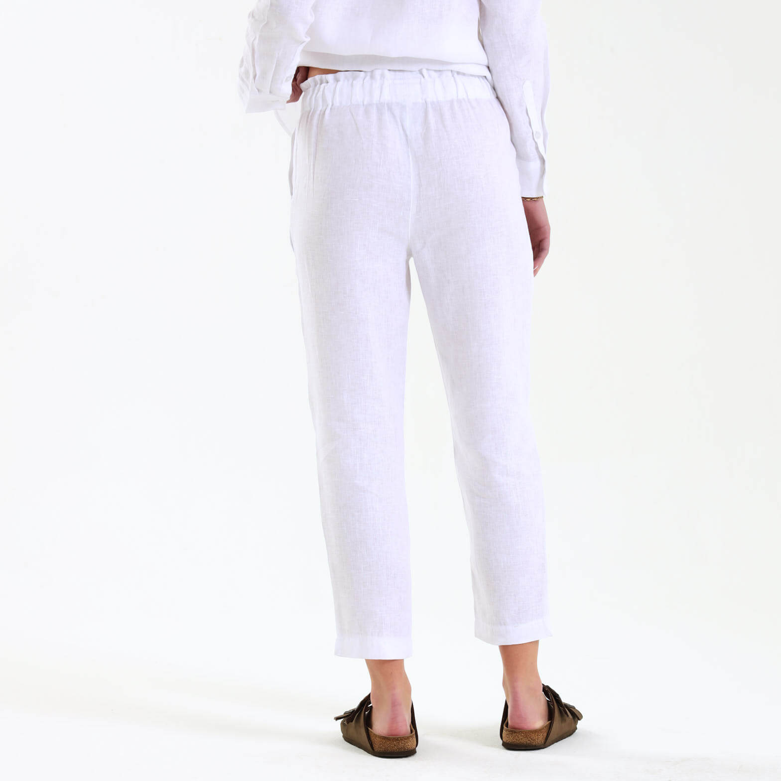 Ladies Linen - Pants | White