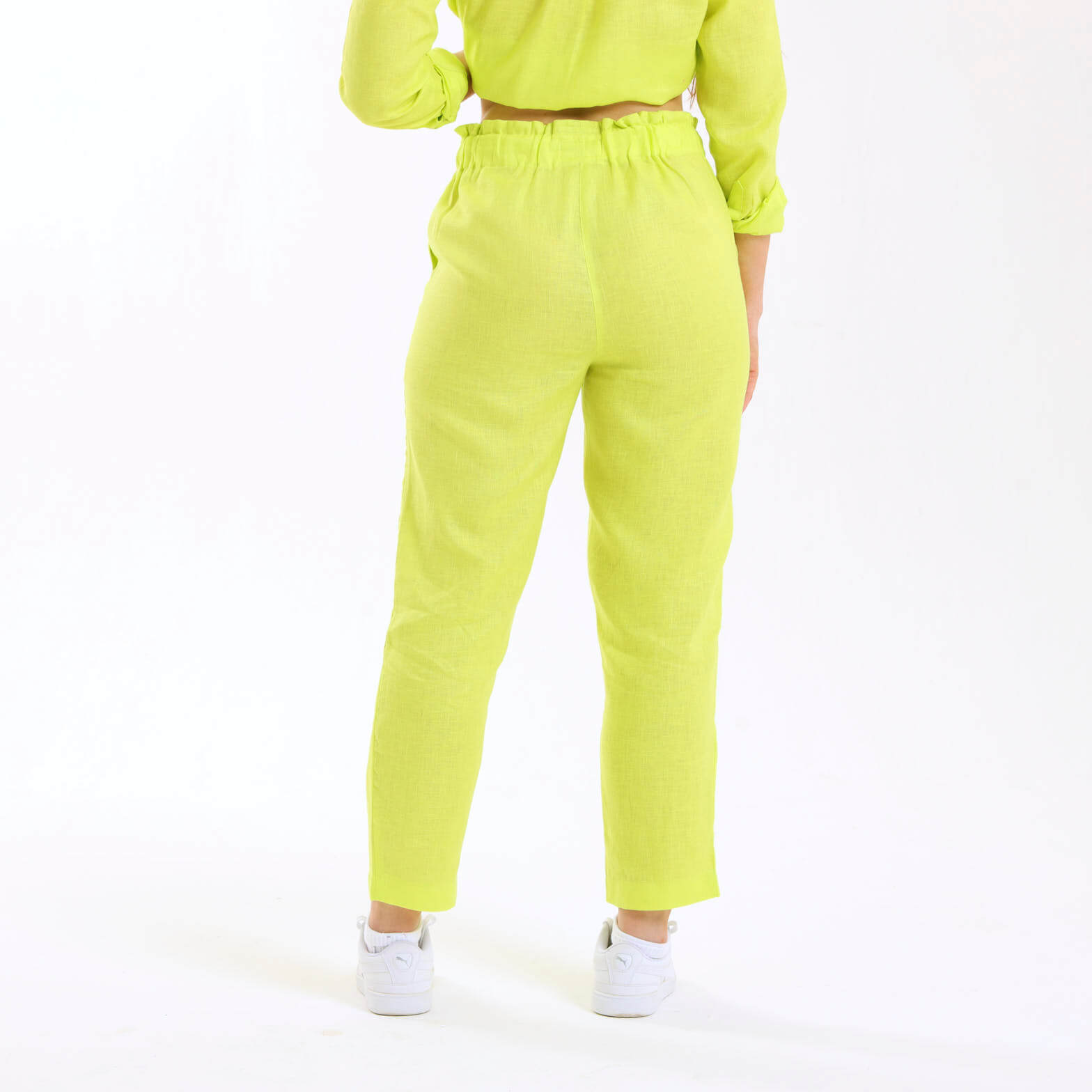 Ladies Linen - Pants | Zesty Lime
