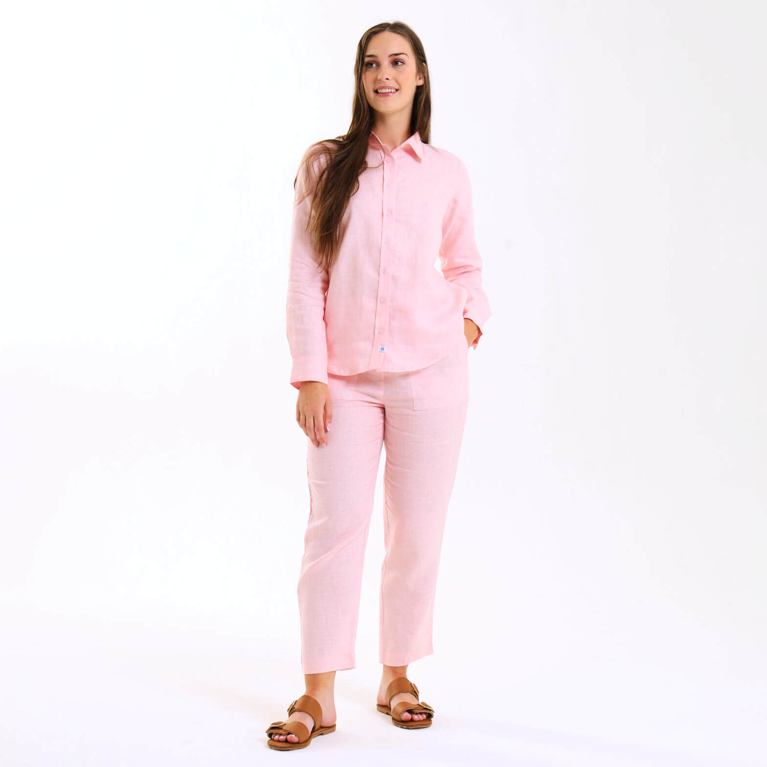 Ladies Linen - Pants | Baby Pink