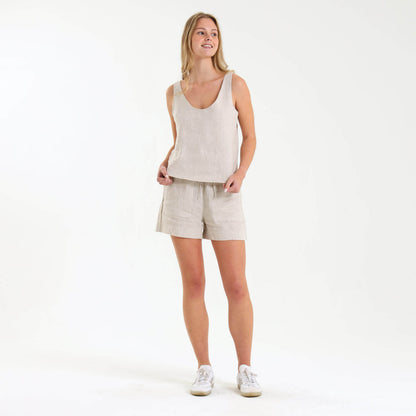 Ladies Linen - Shorts | Natural