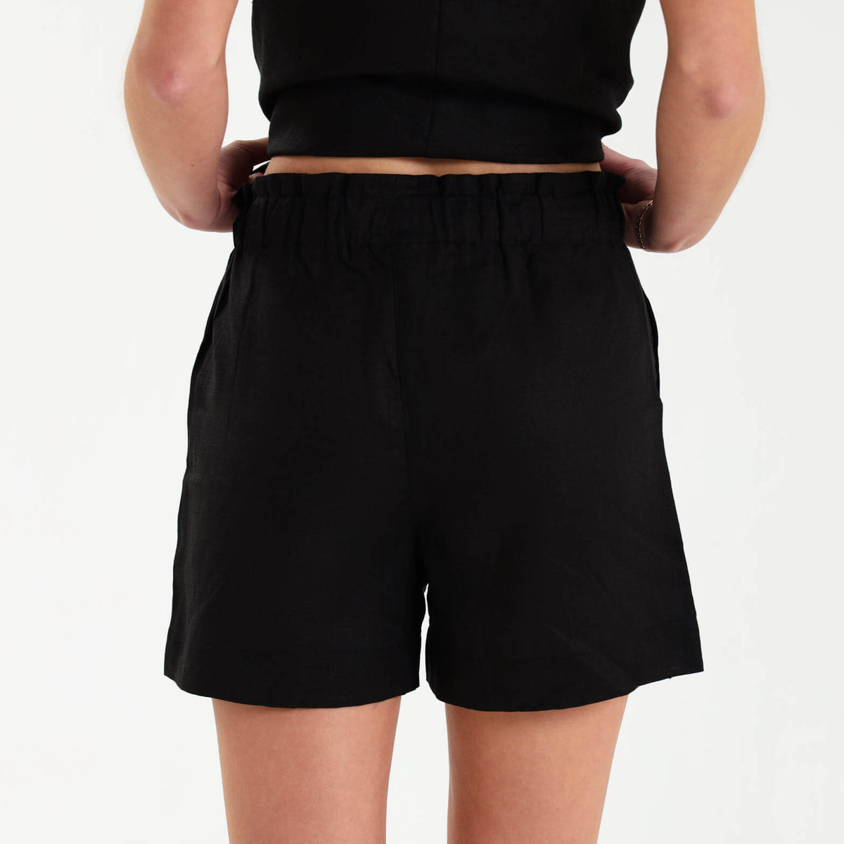 Ladies Linen - Shorts | Black