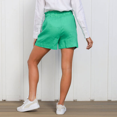 Ladies Linen Shorts | Green