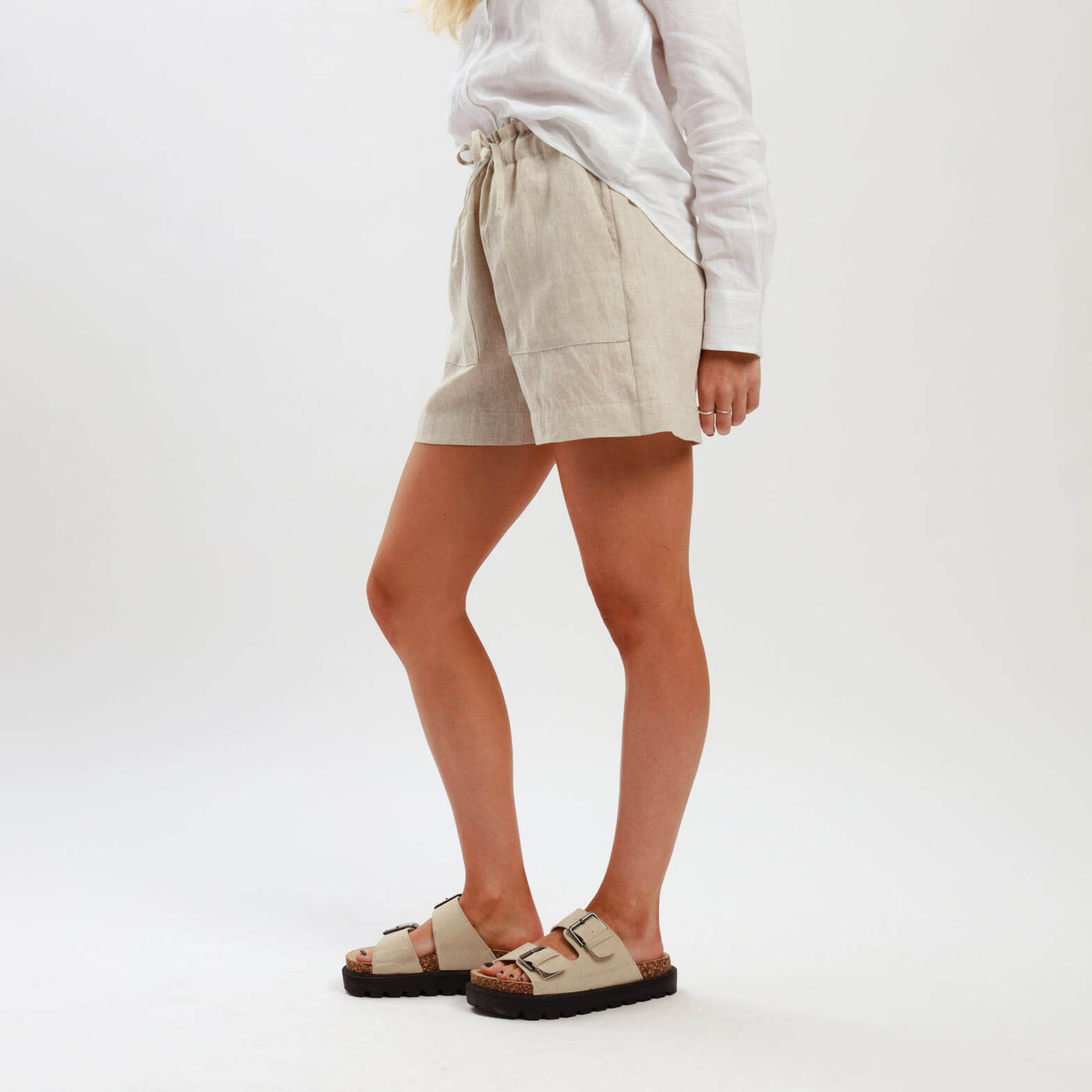 Ladies Linen - Shorts | Natural