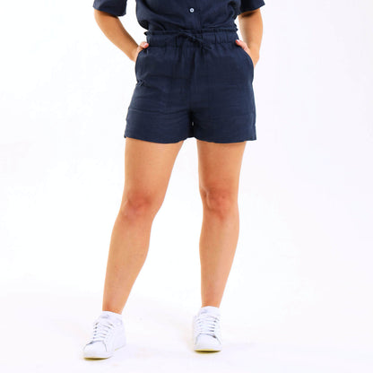 Ladies Linen - Shorts | Navy