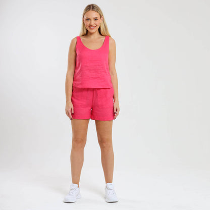 Ladies Linen - Shorts | Watermelon