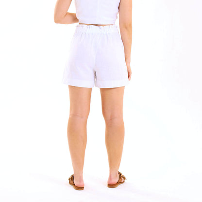 Ladies Linen - Shorts | White
