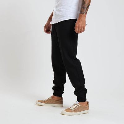 Linen Joggers | Black