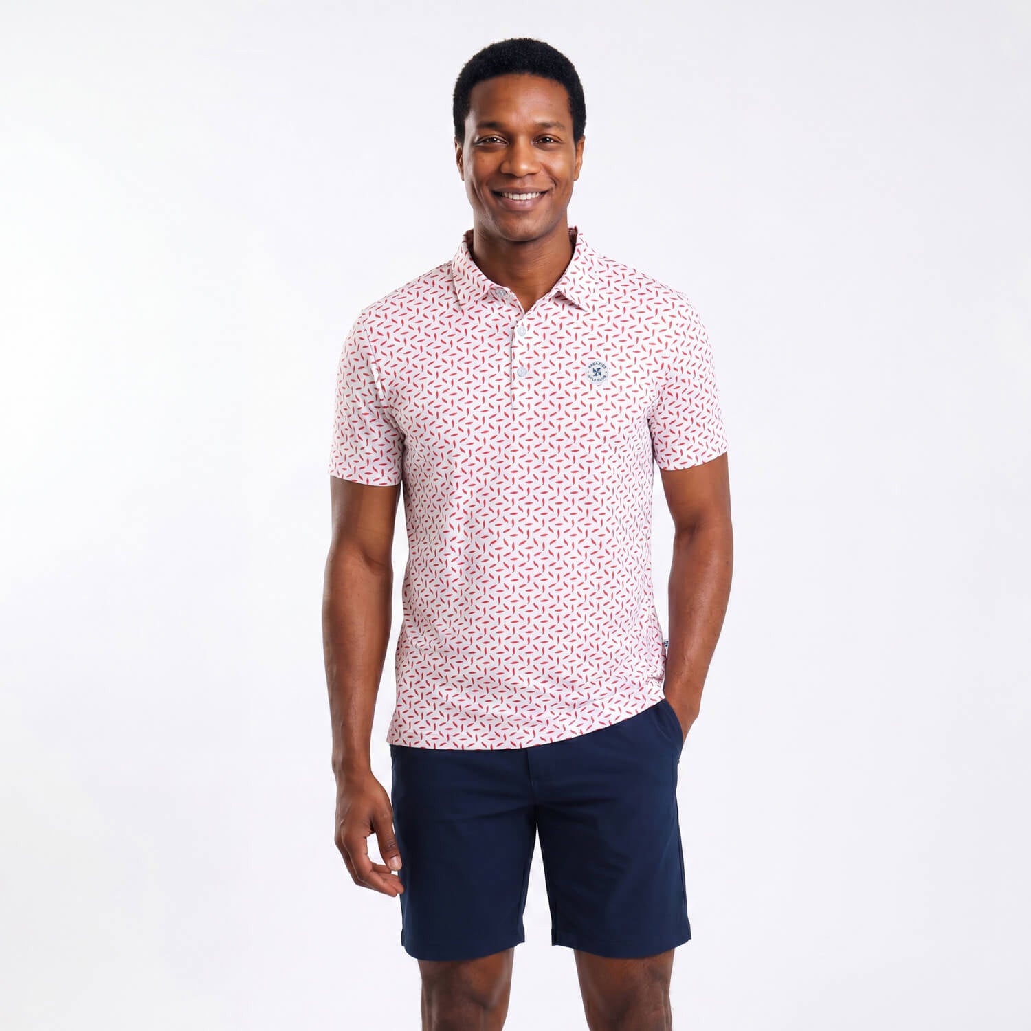 Mens Golf Shirt - Chilli | Red
