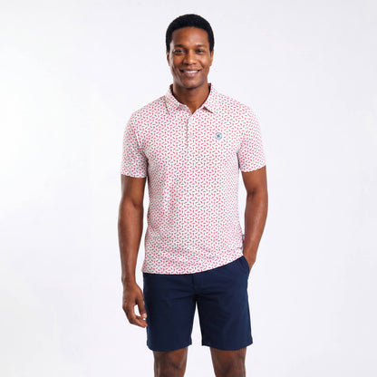 Mens Golf Shirt - Chilli | Red