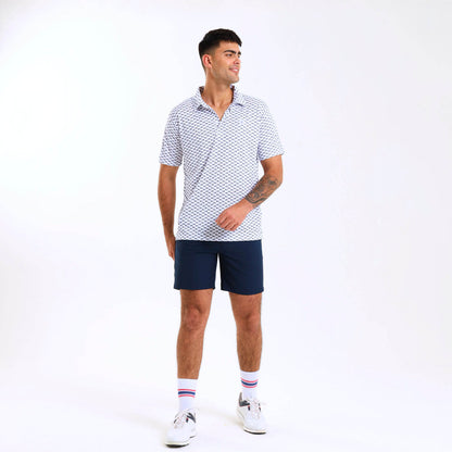 Mens Golf Shirt - Jeep | Steel