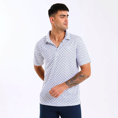 Mens Golf Shirt - Jeep | Steel