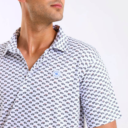 Mens Golf Shirt - Jeep | Steel