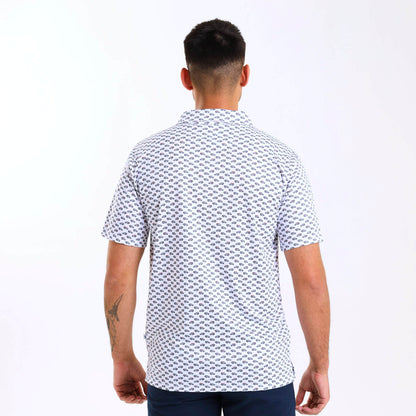 Mens Golf Shirt - Jeep | Steel