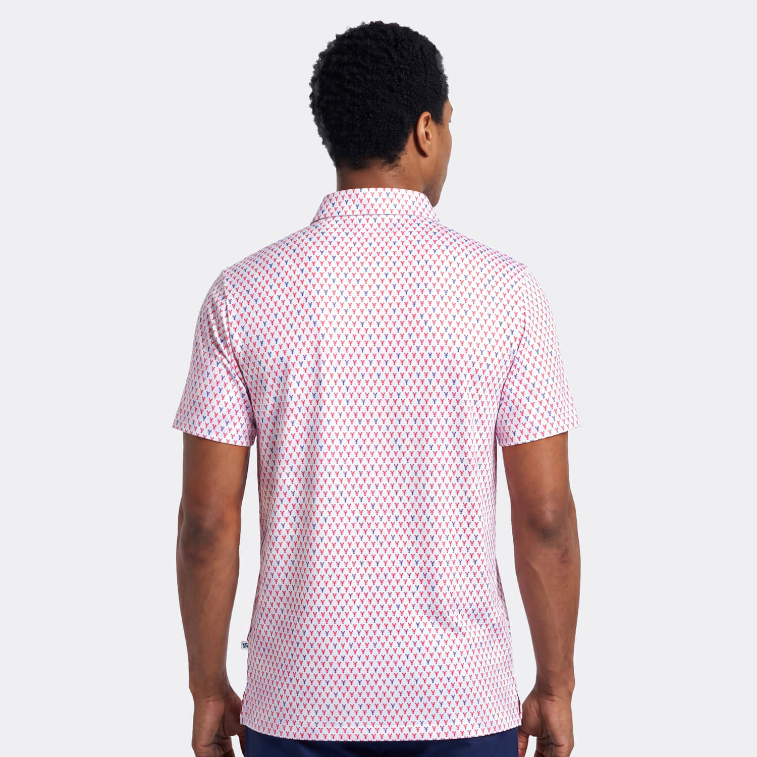 Mens Golf Shirt - Lobsters | Coral