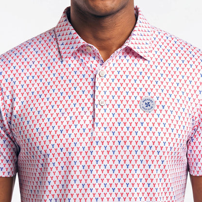 Mens Golf Shirt - Lobsters | Coral