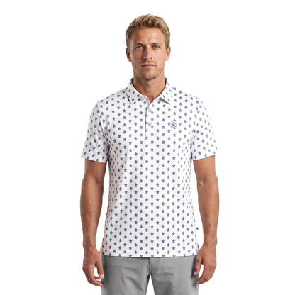 Mens Golf Shirt - Mini Turtles | Blue