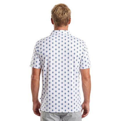 Mens Golf Shirt - Mini Turtles | Blue