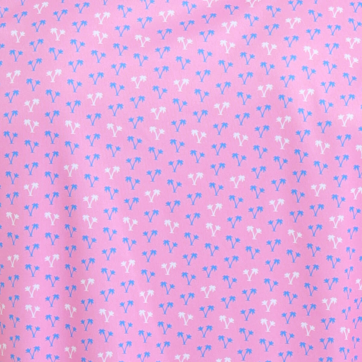 Mens Golf Shirt - Palms | Pink