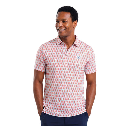 Mens Golf Shirt - Papaya | Orange