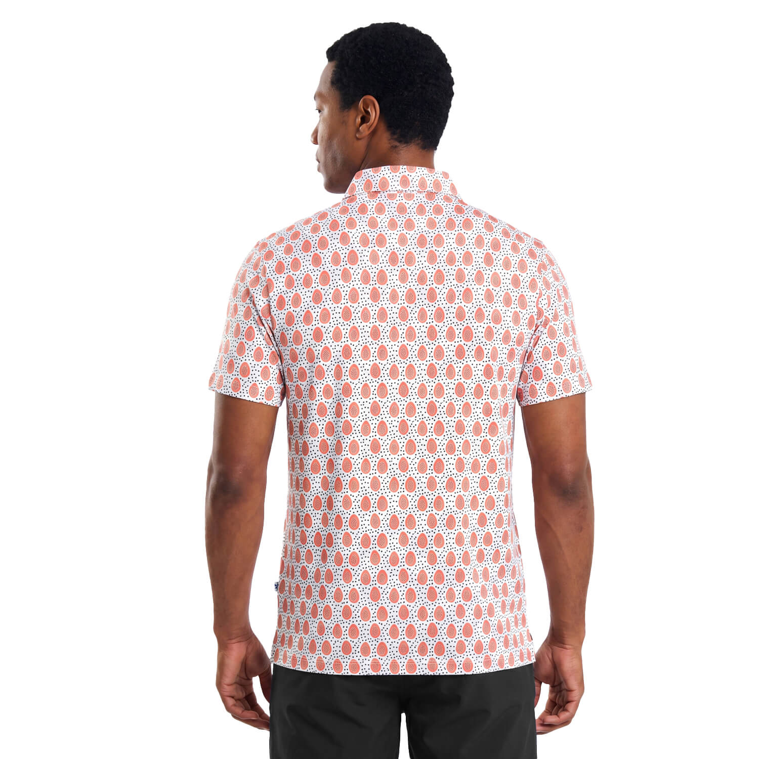 Mens Golf Shirt - Papaya | Orange