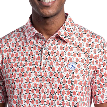 Mens Golf Shirt - Papaya | Orange