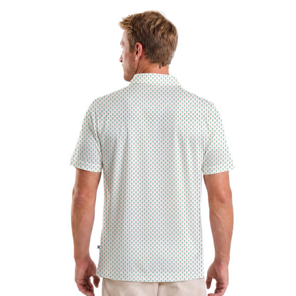 Mens Golf Shirt - Pineapples | Orange