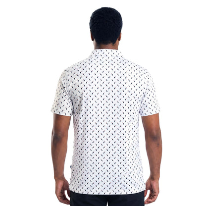 Mens Golf Shirt - Toucans | Black
