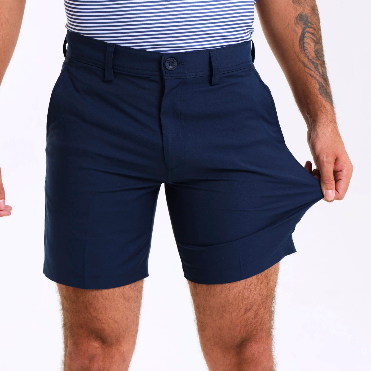 メンズウェア FR2 GOLF Stretch Nylon BackLogo Shorts M Breazies Mens Stretch Golf Shorts | Navy