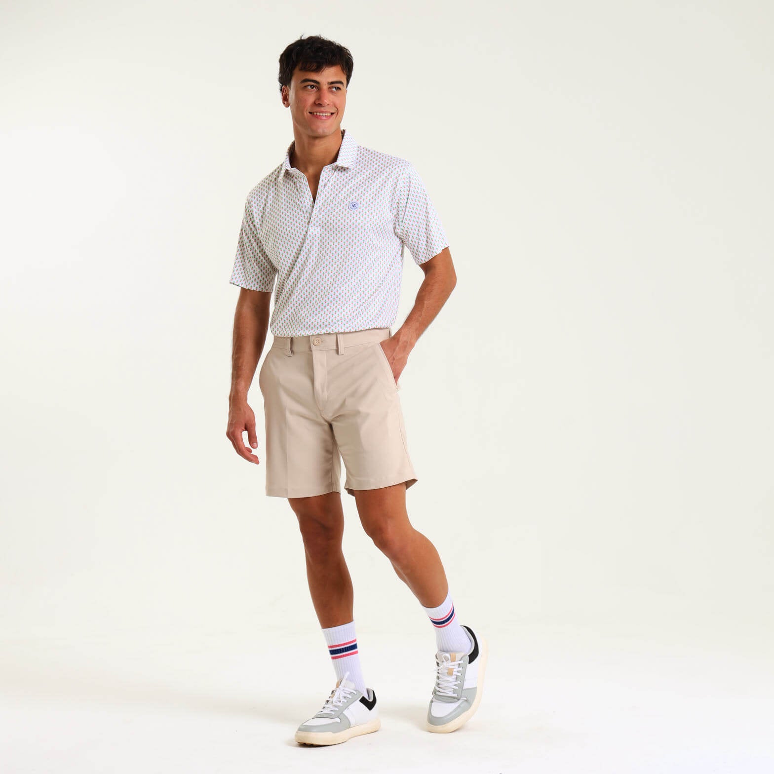 Mens Golf Shorts | Stone
