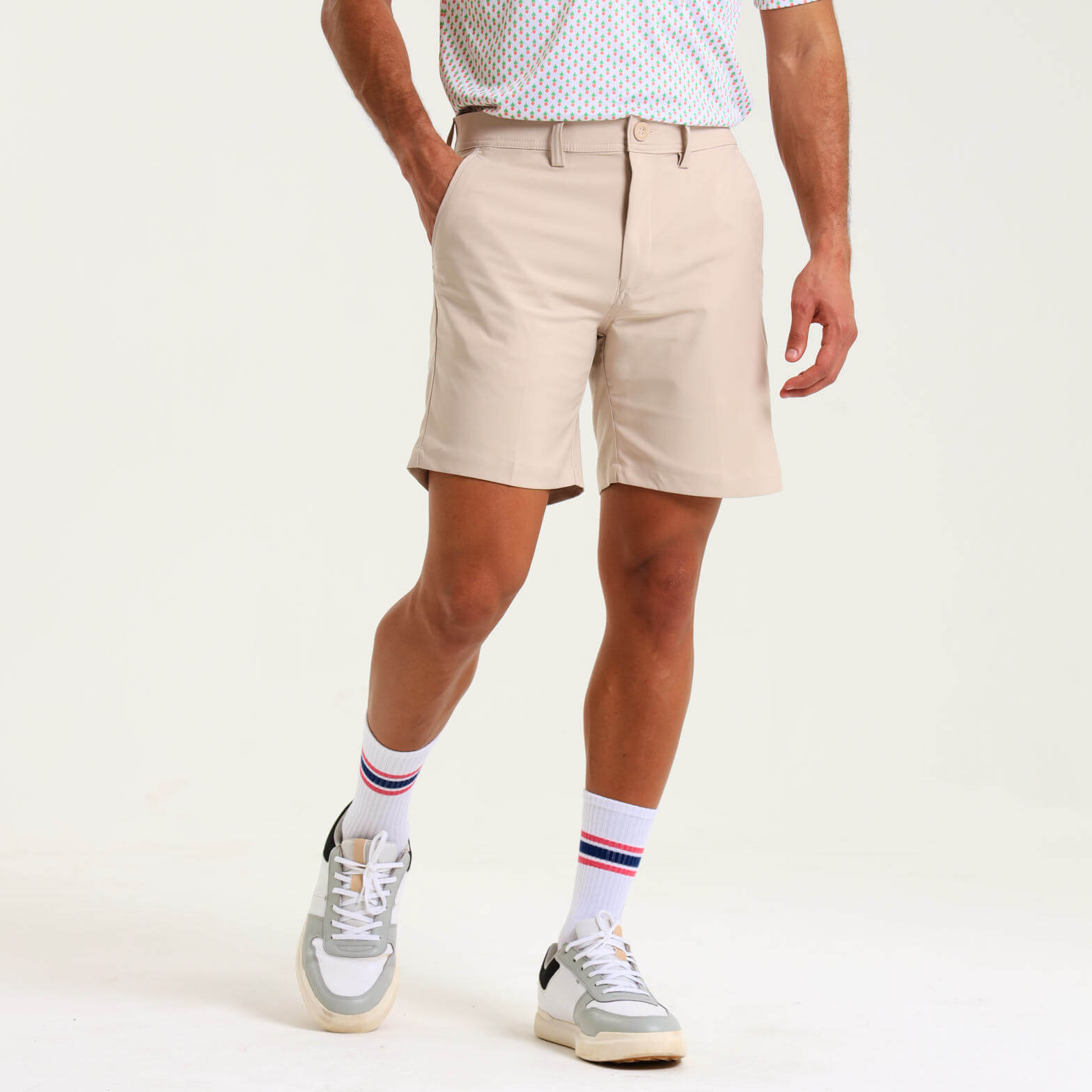 Mens Golf Shorts | Stone
