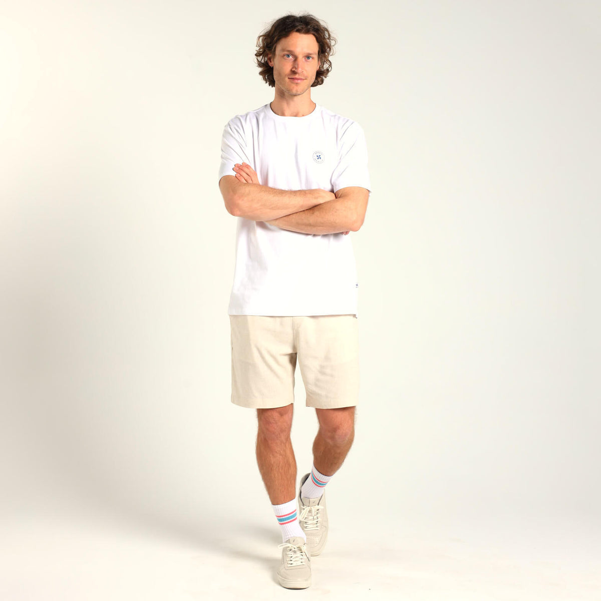 Printed Cotton Tee - Cool Bananas | White