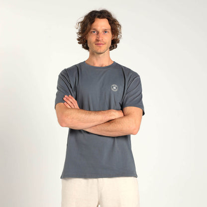 Printed Cotton Tee - Surfs Up | Grey